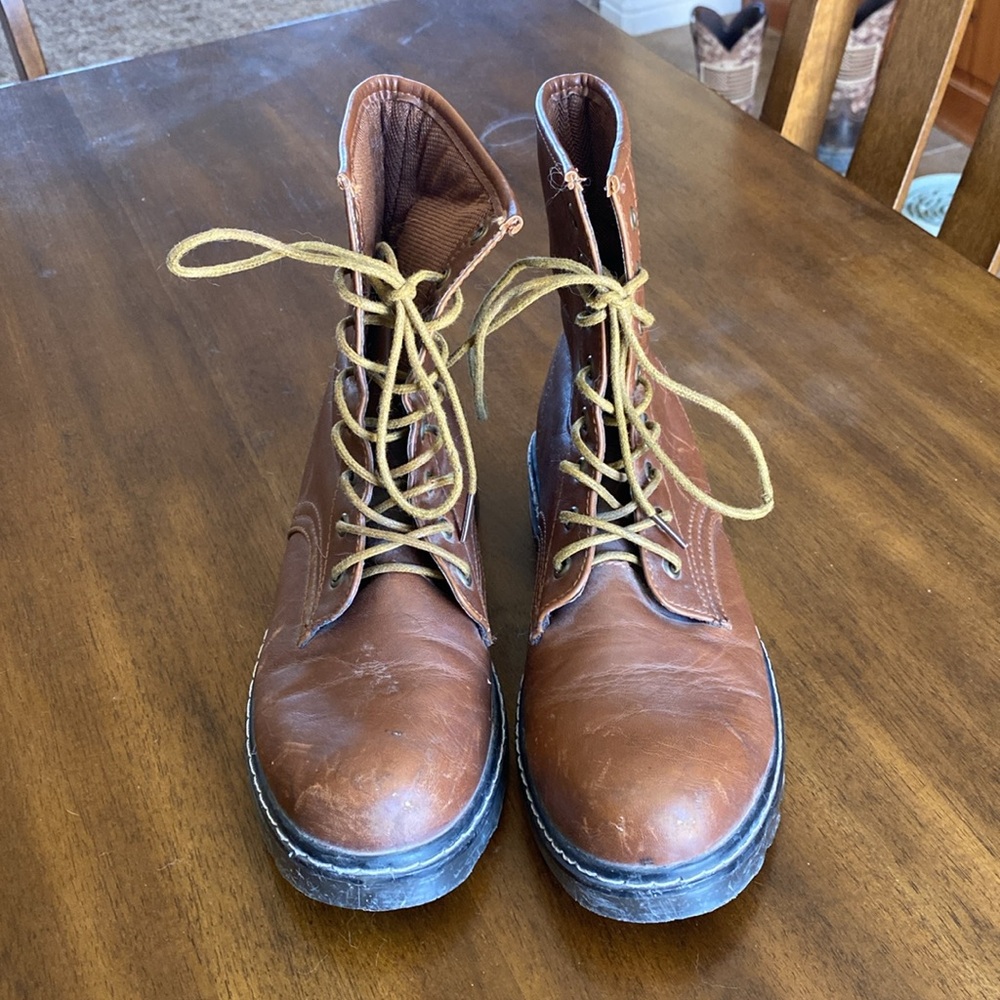 Cathy Jean Brown Lace Up Boots - Picture 3 of 5